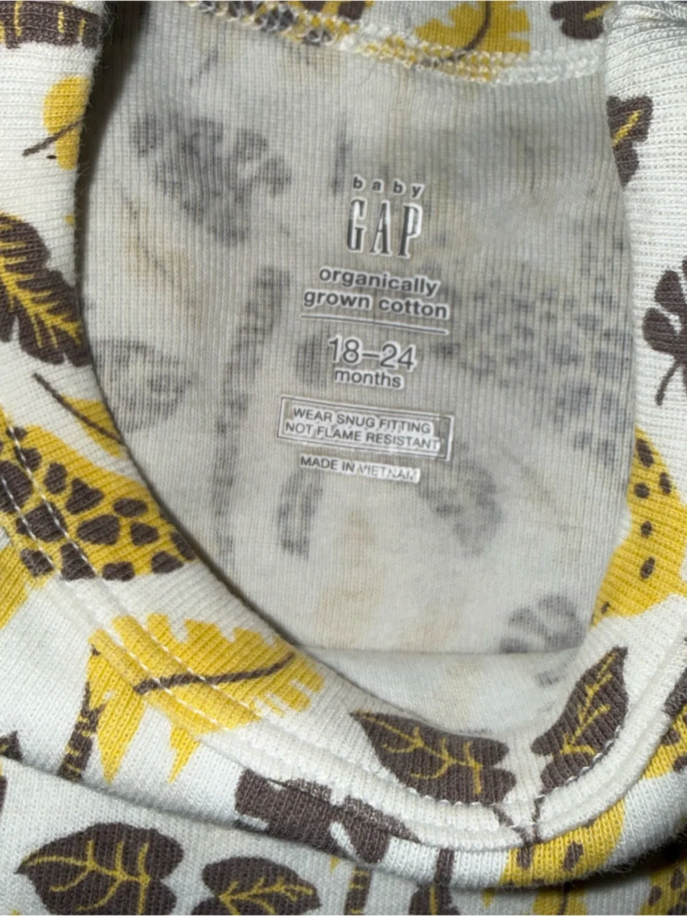 GAP Baby Organic Cotton Pj set size 18-24 months